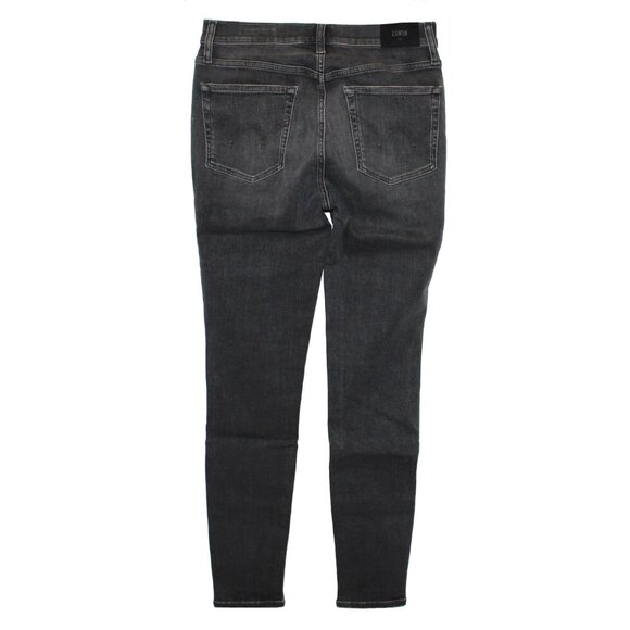 Edwin Candice 1947 High-Rise Women's Skinny Washed Black Denin Jeans Size 28 - Picture 2 of 6